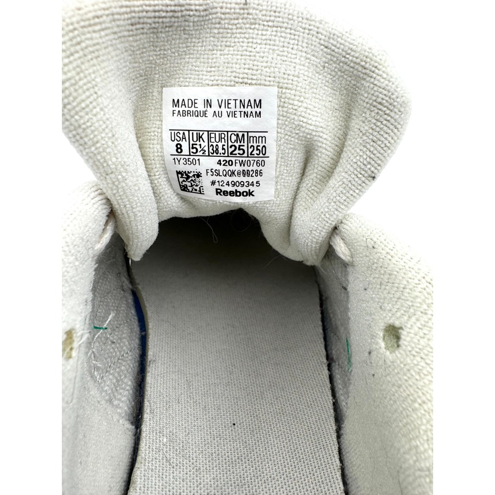 Reebok Classic Sneakers Women's 1Y3501 Ivory Leather Shoes Size 8 Retro Athletic - Picture 12 of 16
